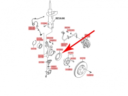 Osłona tarczy hamulcowej Kia ceed, Hyundai i30