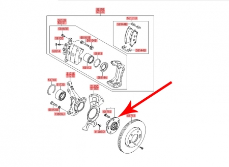 Piasta przednia Kia Venga, Hyundai IX20