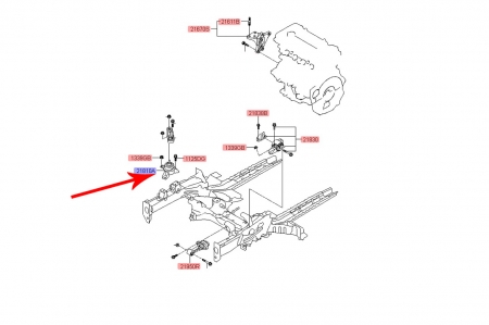 Poduszka silnika Kia Venga