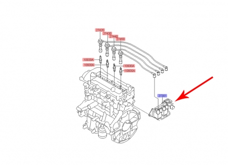 Cewka zapłonowa Kia Picanto III 1200i