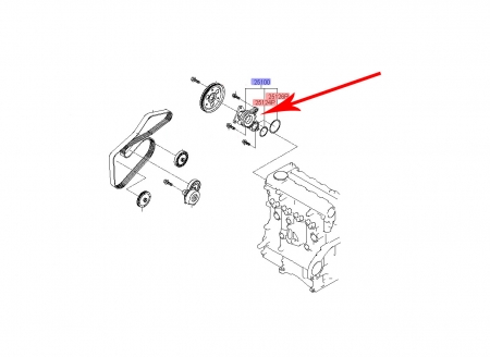 Pompa wody Kia ceed III, Hyundai i30 II CRDI