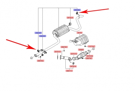 Wieszak tłumika Kia ceed, Sportage